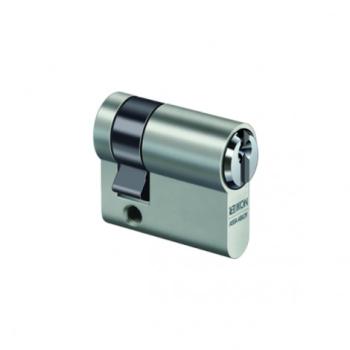 ASSA ABLOY IKON P0 Halbzylinder satin-nickel mit Sicherungskarte